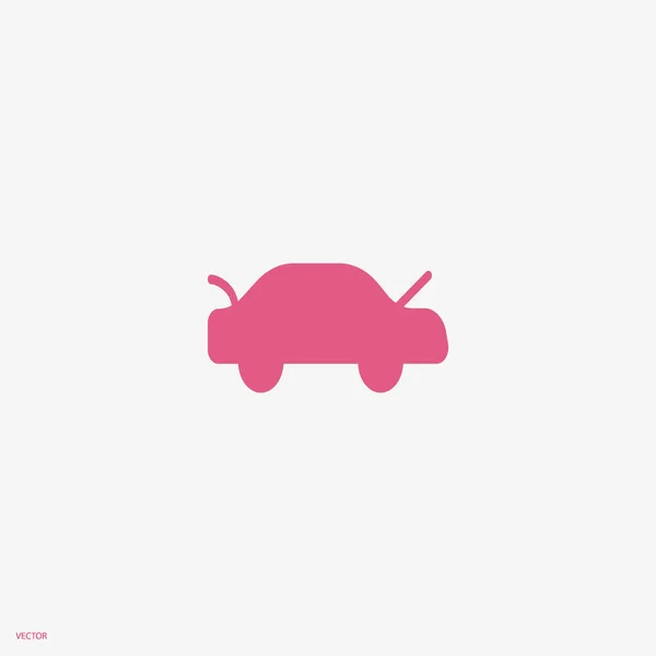 Minimalistic Vector Icon Passenger Car — Stock Vector