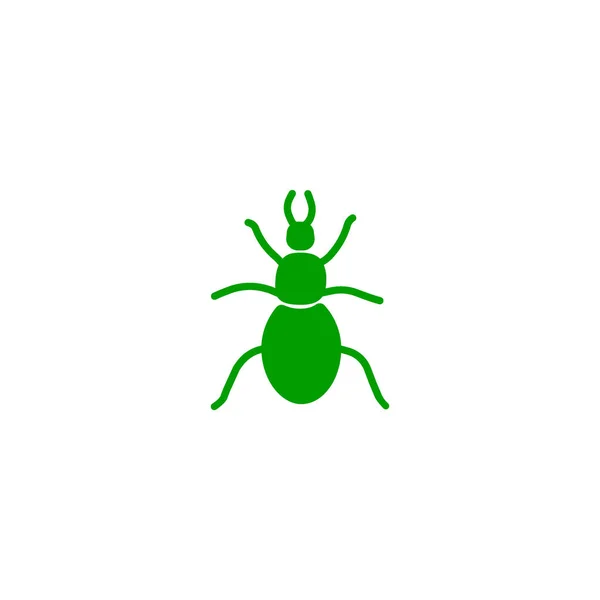 Stag Beetle Flat Icon Vector Illustration — Stock Vector