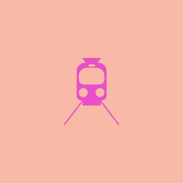 Eenvoudige Trein Pictogram Vectorillustratie — Stockvector