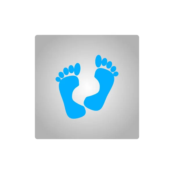 Human Footprints Vector Illustration — Stock Vector