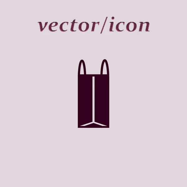 Icône Vectorielle Minimaliste Panier — Image vectorielle