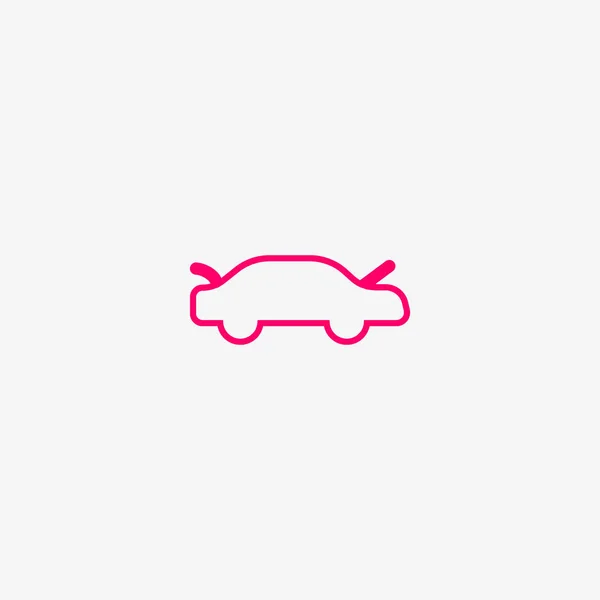 Minimalistic Vector Icon Passenger Car — Stock Vector