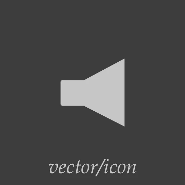 Megafon Egyszerű Ikon Vektoros Illusztráció — Stock Vector