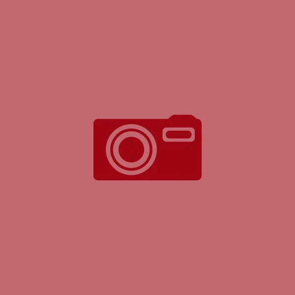 Minimalistic Vector Icon Photo Camera — Stock Vector