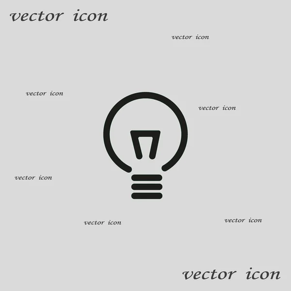 Glühbirne Flaches Symbol Vektor Illustration — Stockvektor
