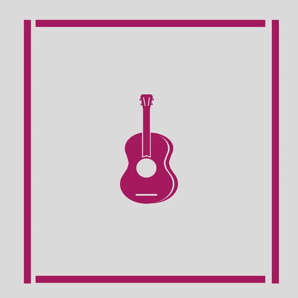 Ícone Web Guitarra Ilustração Vetorial —  Vetores de Stock