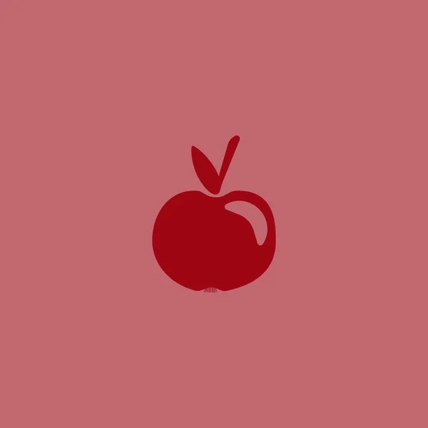 Colorful Tasty Apple Vector Illustration — Stock Vector
