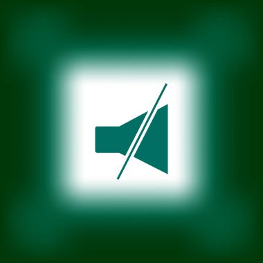 megafon basit simge vektör çizim