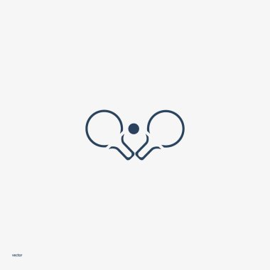 Raketleri ve tenis oynamak için topu illüstrasyon vektör