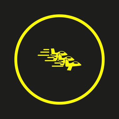 Oryantal uçak logo şablonu