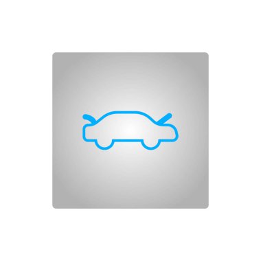 Binek otomobil minimalist vektör simgesi