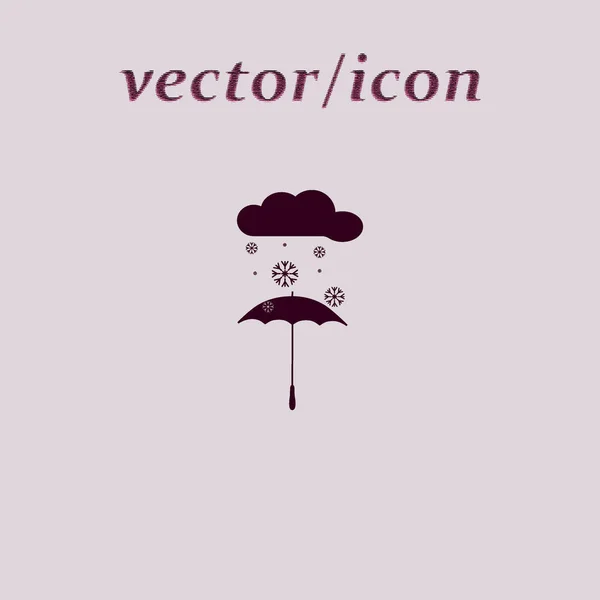 Illustration Vectorielle Icône Parapluie Précipitation — Image vectorielle