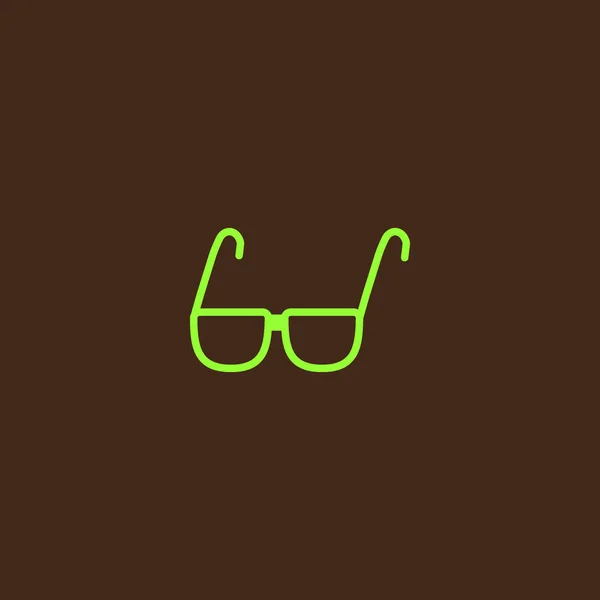 Eyeglasses Flat Icon Vector Illustration — Stock Vector