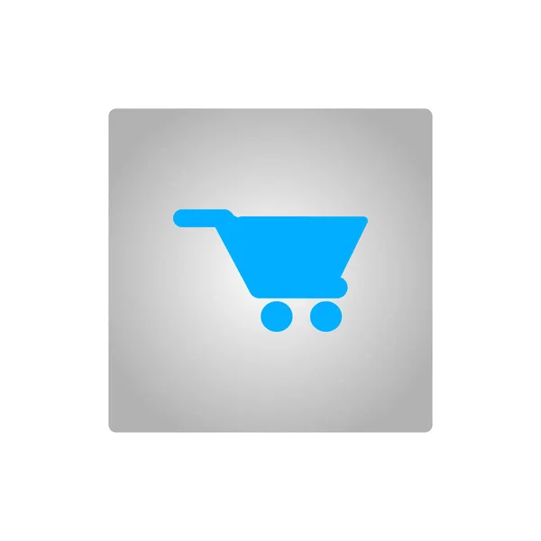 Minimalist Icon Shopping Cart Vector Illustration — Stock Vector