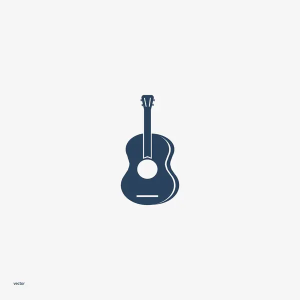 Ícone Web Guitarra Ilustração Vetorial — Vetor de Stock