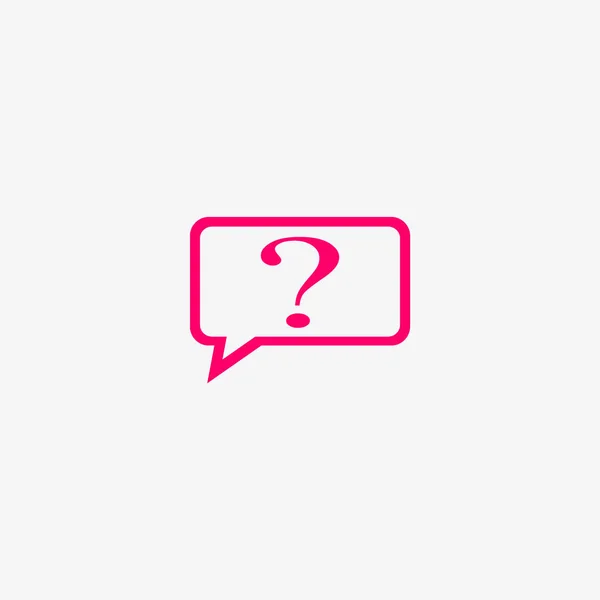 Ερωτηματικό Πρότυπο Λογότυπο Εικονίδιο Καμπύλης — Διανυσματικό Αρχείο