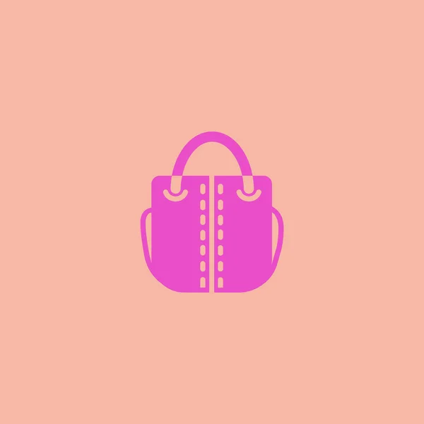 Female Handbag Flat Icon — Stock Vector