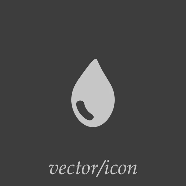 Wassertropfen Einfache Symbol Vektor Illustration — Stockvektor