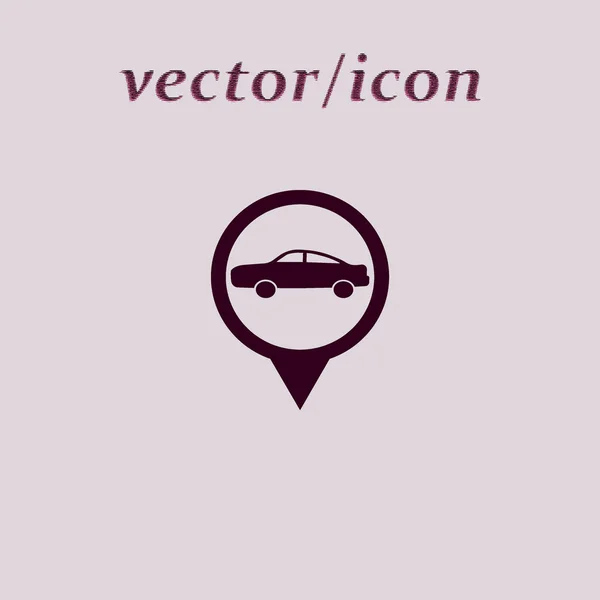 Icône Vectorielle Minimaliste Voiture Tourisme — Image vectorielle