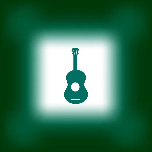 Gitarr Webbikonen Vektorillustration — Stock vektor