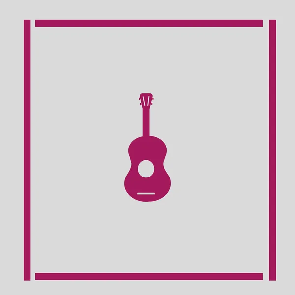 Ícone Web Guitarra Ilustração Vetorial — Vetor de Stock