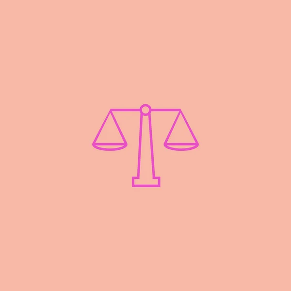Lady Igazságügyi Libra Vektoros Illusztráció — Stock Vector