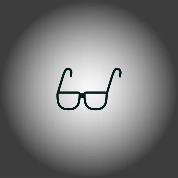 Płaskie Ikonę Okularów Wektor Ilustracja — Wektor stockowy