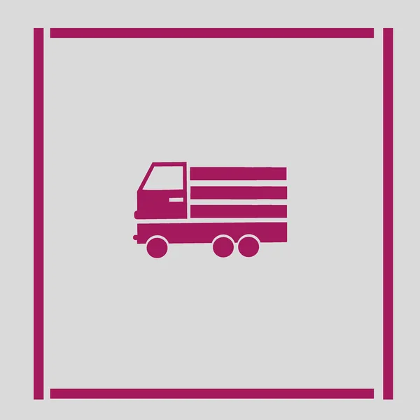 巨大な配信トラック ベクトル図 — ストックベクタ