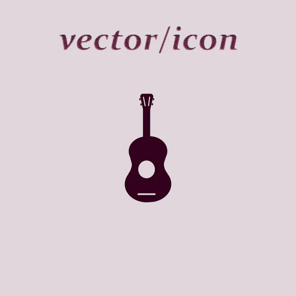 Иконка Гитары Векторная Иллюстрация — стоковый вектор