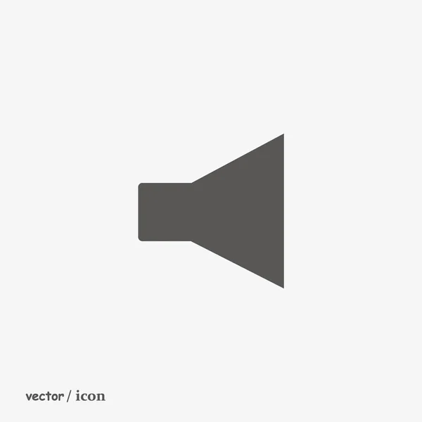 Megáfono Simple Icono Vector Ilustración — Vector de stock