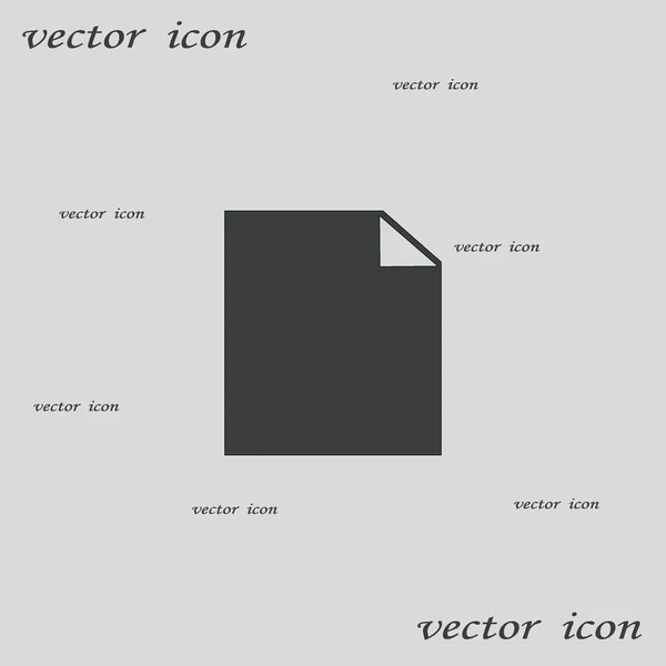 Icône Vectorielle Minimalisitc Simple Fichier Numérique Feuille Papier — Image vectorielle