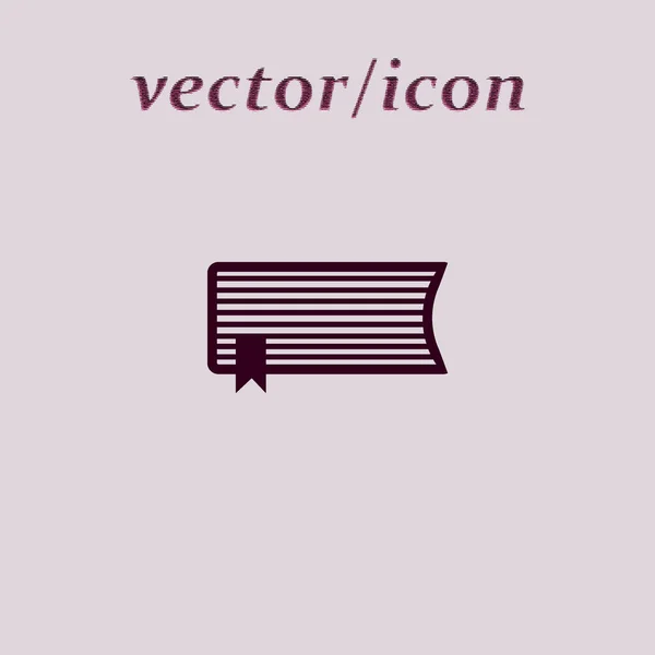 Buntes Buch Flaches Symbol Vektor Illustration — Stockvektor