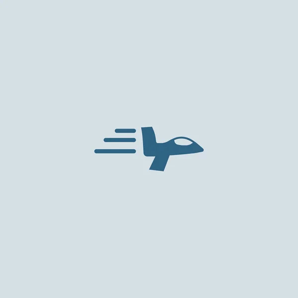 Oosterse Vliegtuig Logo Sjabloon — Stockvector