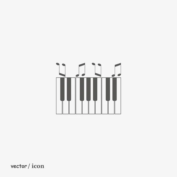 Synthesizer Flat Icon Vektor Illustration Musikinstrumentenkonzept — Stockvektor