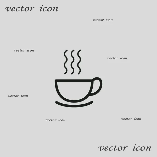 Délicieuse Tasse Chaude Café Illustration Vectorielle Thé — Image vectorielle