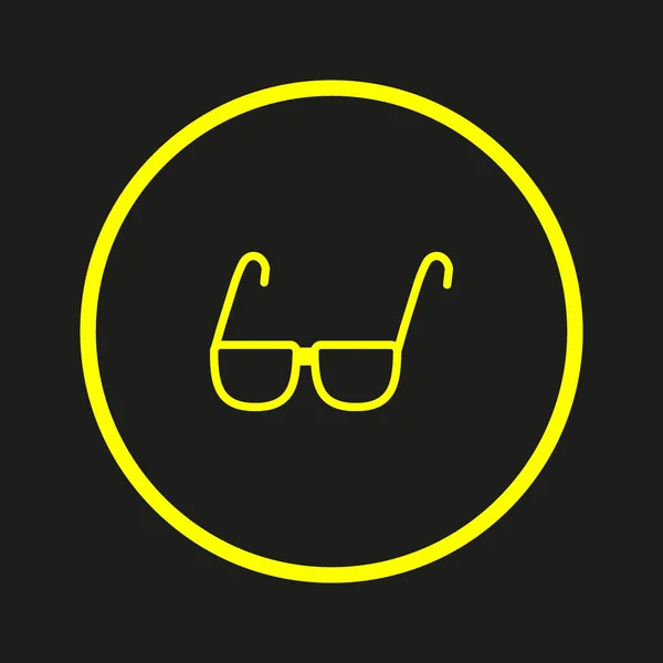 Brille Flaches Symbol Vektor Illustration — Stockvektor