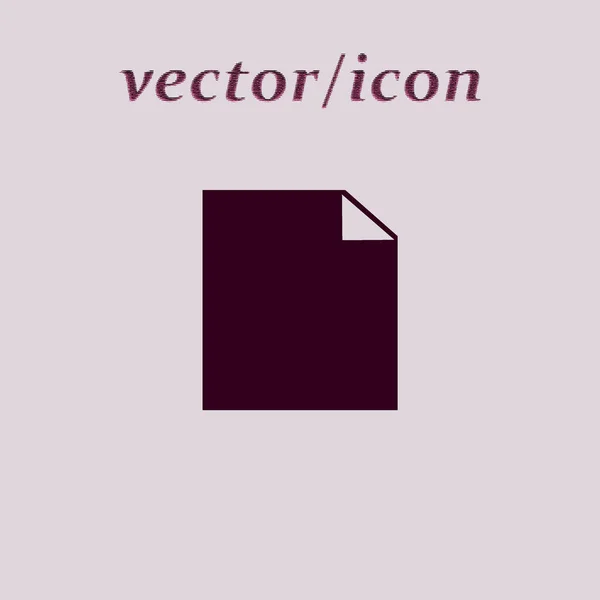Eenvoudige Minimalisitc Vector Icoon Van Digitale Bestand Papier Vel Rechtenvrije Stockillustraties