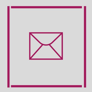 mektup zarfının minimalist vektör simgesi