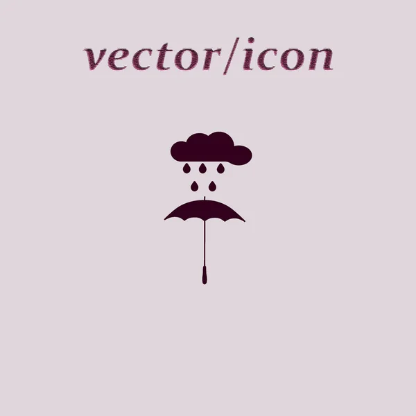 Illustration Vectorielle Icône Parapluie Précipitation — Image vectorielle