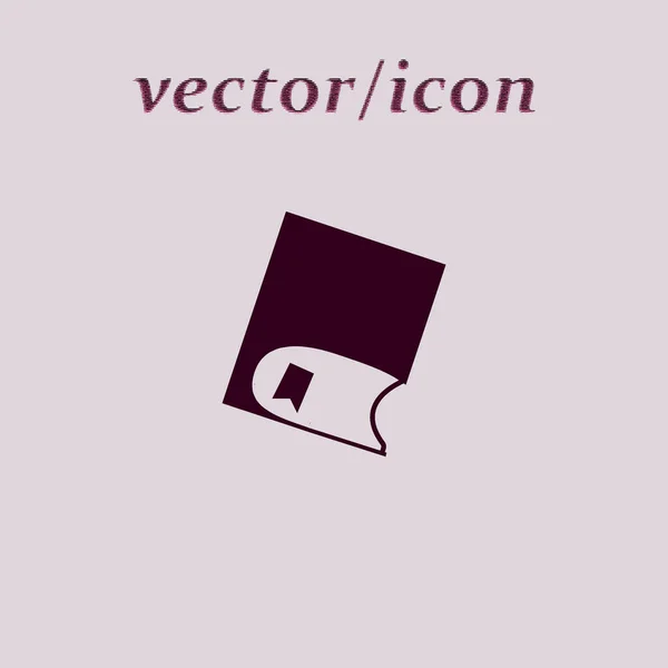 Buntes Buch Flaches Symbol Vektor Illustration — Stockvektor