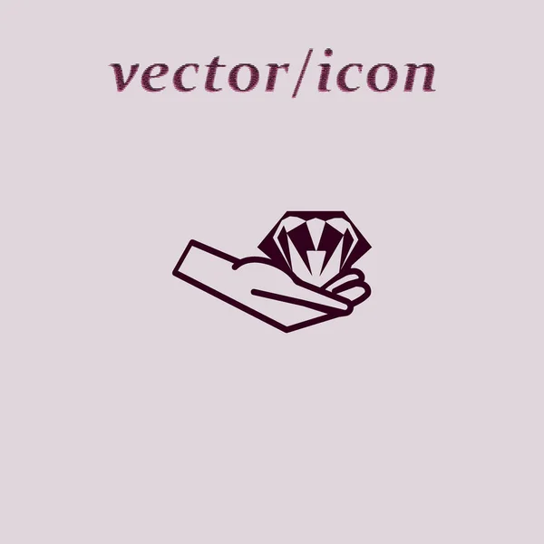 Oriental Brillante Gema Vector Ilustración — Vector de stock