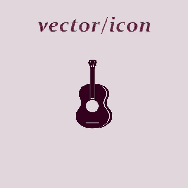 Иконка Гитары Векторная Иллюстрация — стоковый вектор