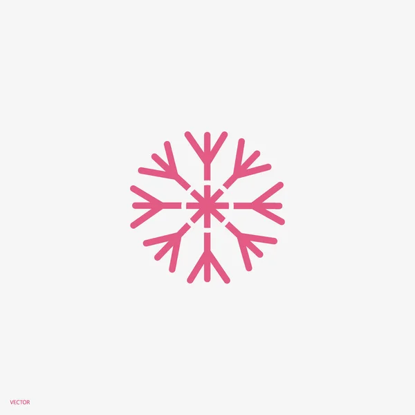 カラフルな雪の結晶のベクトル図 — ストックベクタ