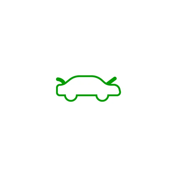 Минималистическая Векторная Икона Легкового Автомобиля — стоковый вектор