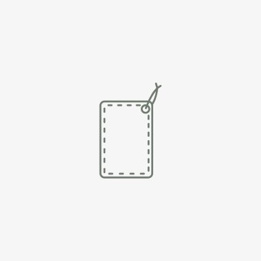 asmak etiketi düz simgesi, vektör çizim 