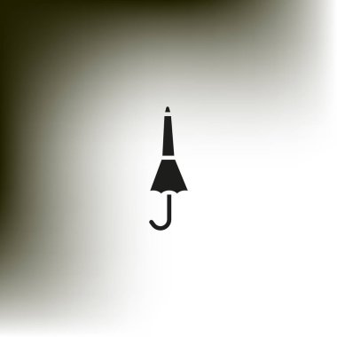 vektör çizimi simge kapalı şemsiye