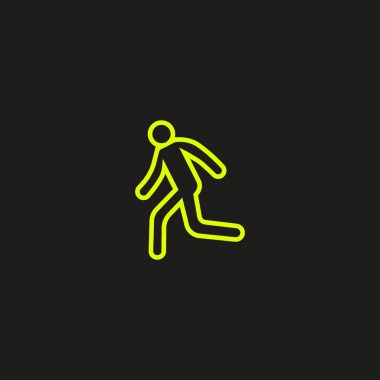 Çalışan adam basit simge silüeti