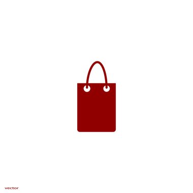 minimalist vektör simgesi alışveriş çantası