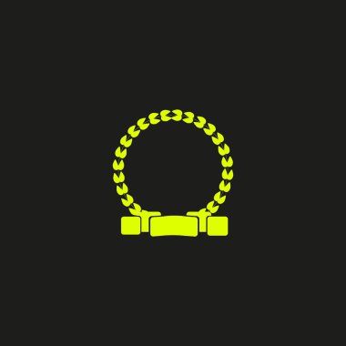 kupa düz simgesi, vektör illüstrasyonu  