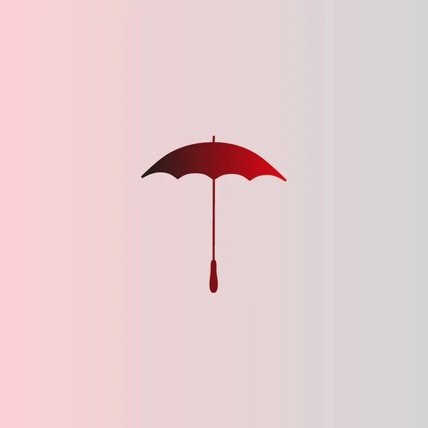 Icône Illustration Vectorielle Parapluie Ouvert — Image vectorielle